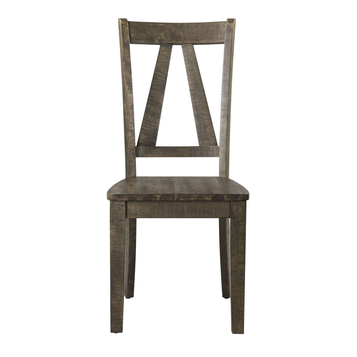 Finn Wooden Side Chair (Set of 2) in Chocolate by Elements International, view 2
