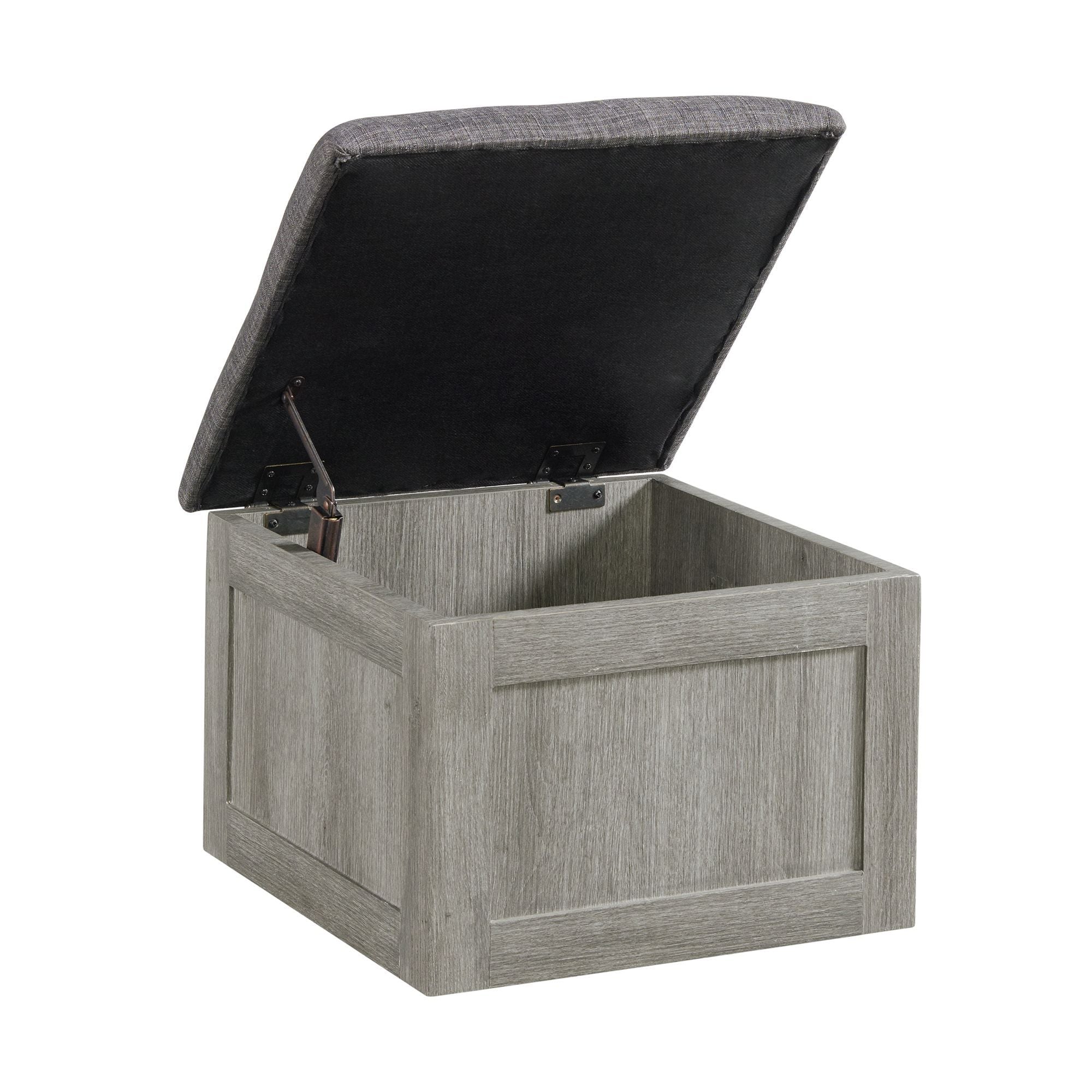 Uster - Coffee Table With Four Storage Stools - Gray