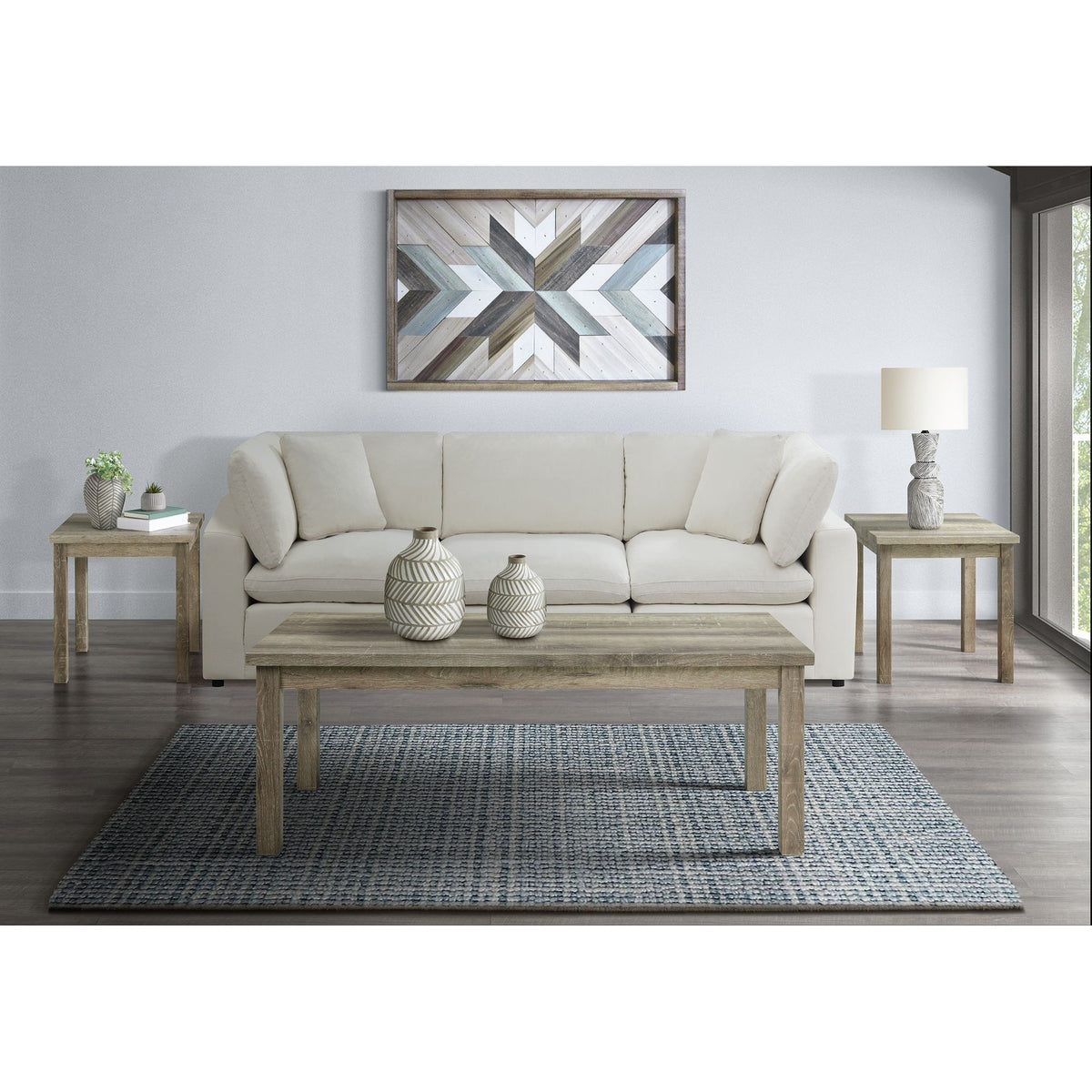 Oak Lawn Three Pack Occasional Set (Lift Top Coffee Table) in Paper by Elements International, view 5