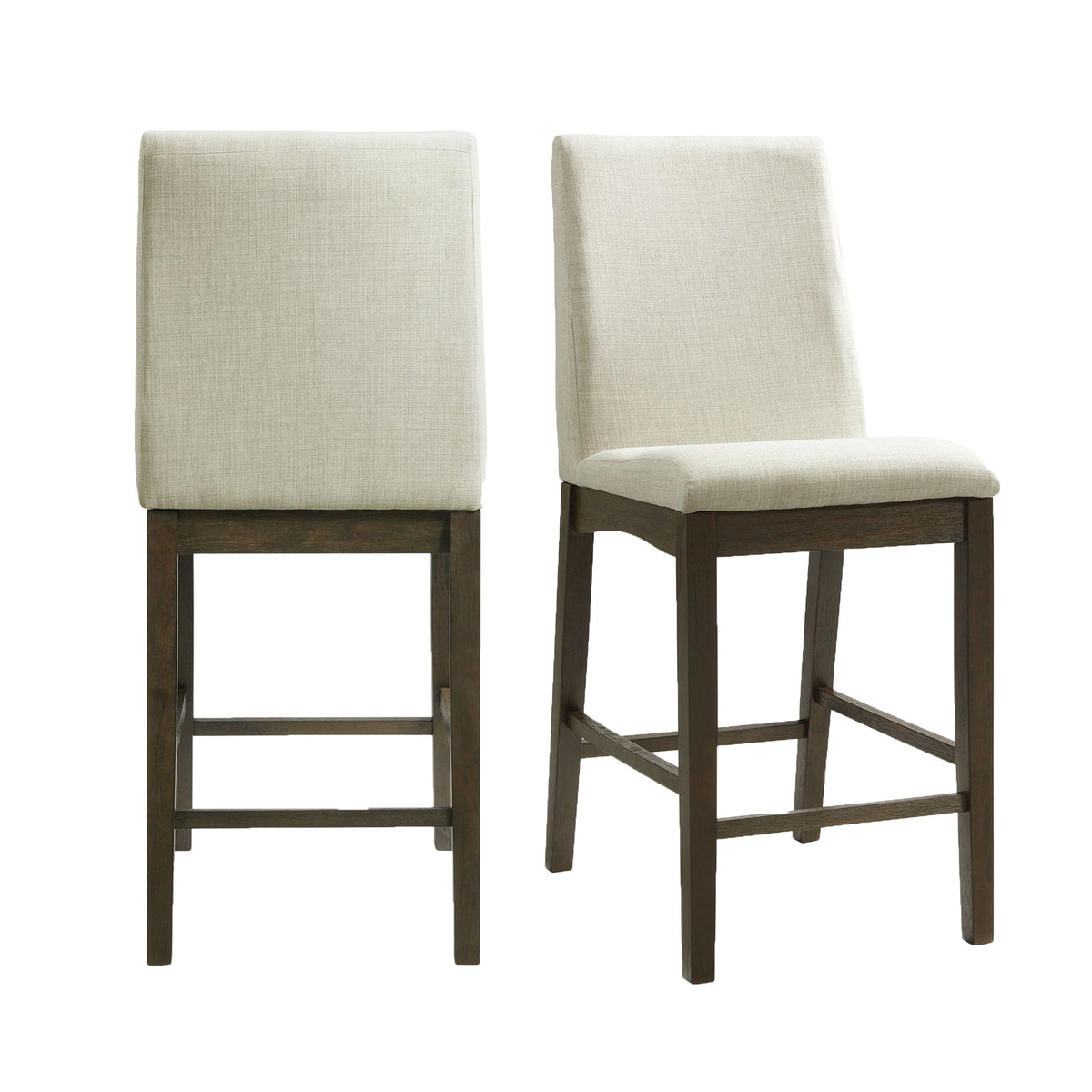 Dapper Counter Height Side Chair (Set of 2) in Beige by Elements International, view 2
