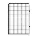 81.1" 12 Panels Heavy Duty Metal Playpen With Door, Dog Fence Pet Exercise Pen For Outdoor - Black