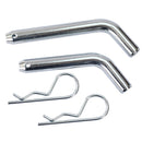 Alu - Adjustable Trailer Drop Hitch With 2" Receiver, 6" Adjustable - Silver