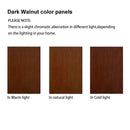 Corner Curio Cabinet With Lights, Adjustable Tempered Glass Shelves, Mirrored Back, Display Cabinet (E26 Light Bulb Not Included) - Walnut