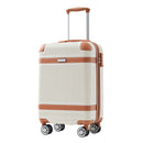 Hardshell Luggage Sets 3 Piece Carry On Suitcase Double Spinner Wheels With Tsa Lock