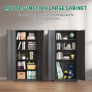 Heavy Metal Garage Storage Cabinet With Locking Doors, Steel, Adjustable Shelves