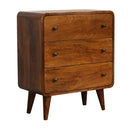 3 Drawer Mini Curved Chest