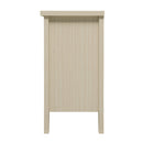 Hollowed Out Cabinet With 4 Doors, Suitable For Bedroom - Natural