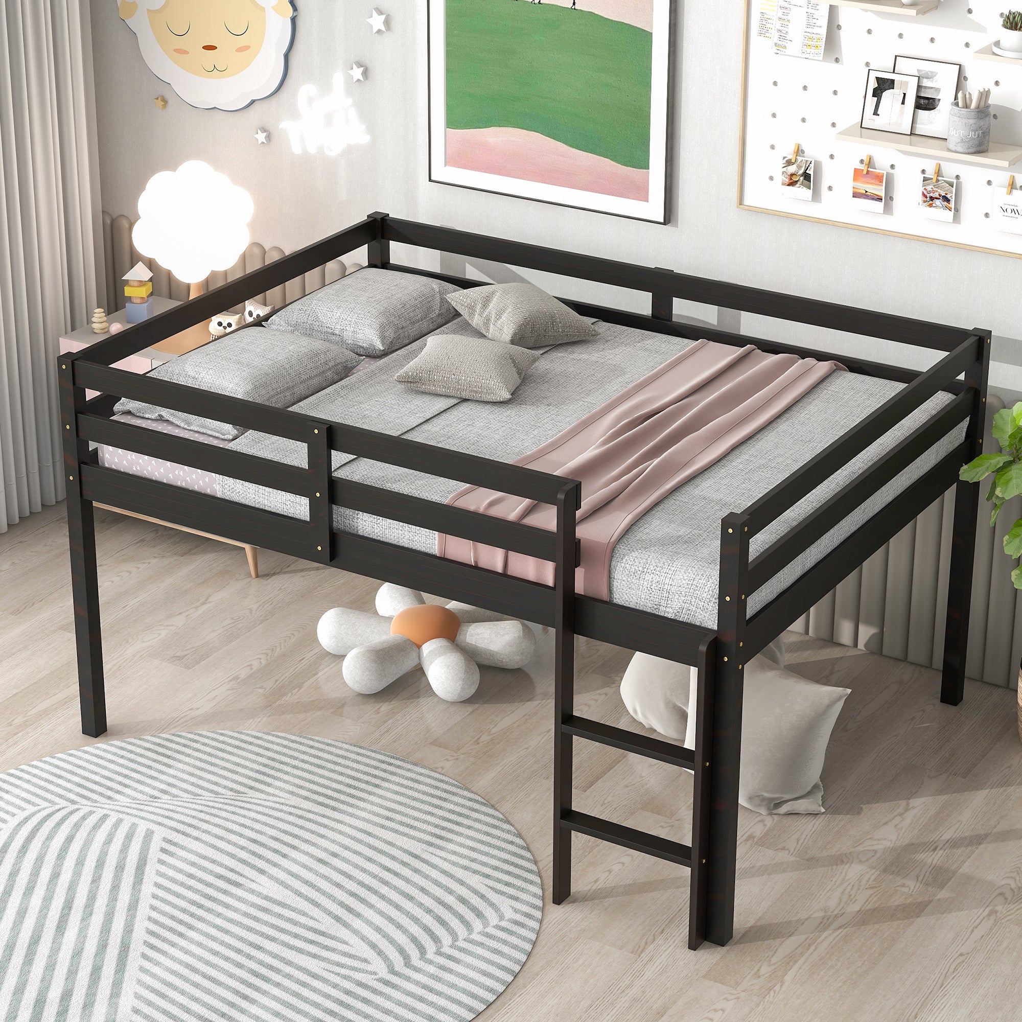 Full Loft Bed,Espresso