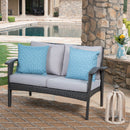 Honolulu - Loveseat - Gray / Silver