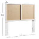 Barkley - Cane Headboard With Adjustable Height