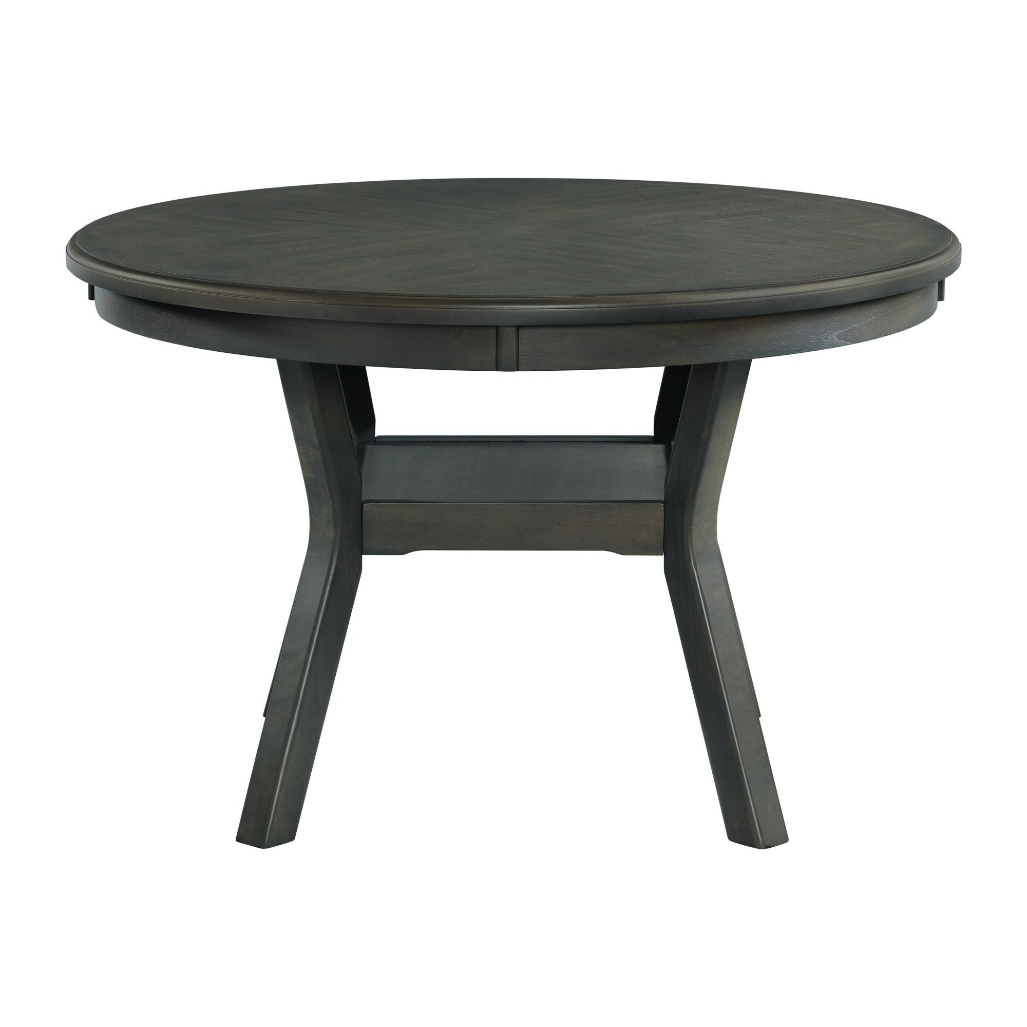 Amherst Dining Table With Wood Leg in Gray Finish by Elements International, view 5