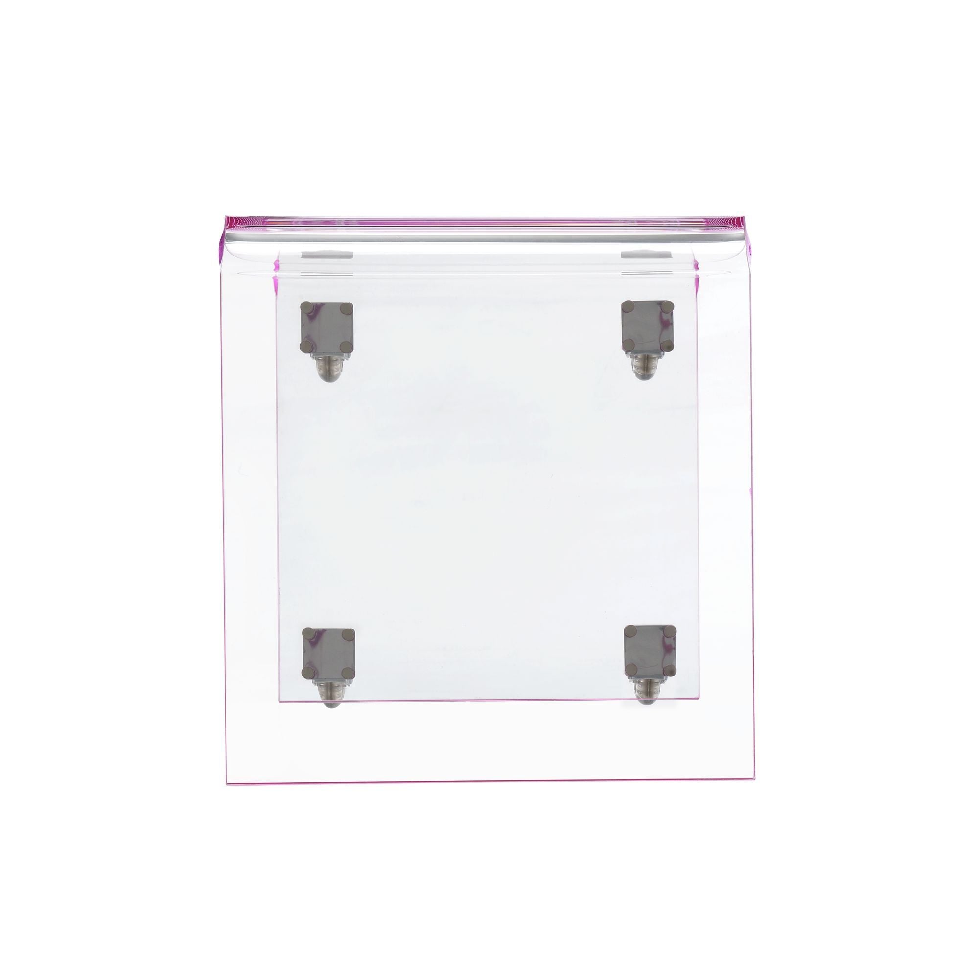 Iris Snack Table in Pink by Elements International, view 4