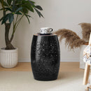 Ruby - Boho Mosaic Side Table With Ceramic Tile Top