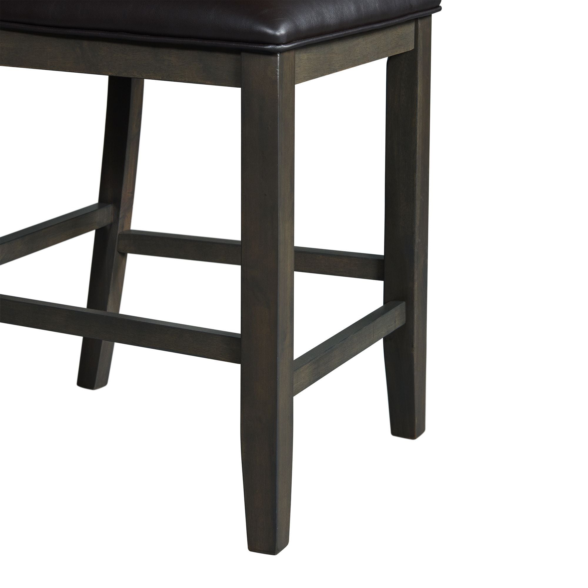 Amherst - Counter Side Chair With PU Cushion (Set of 2) - Gray Finish