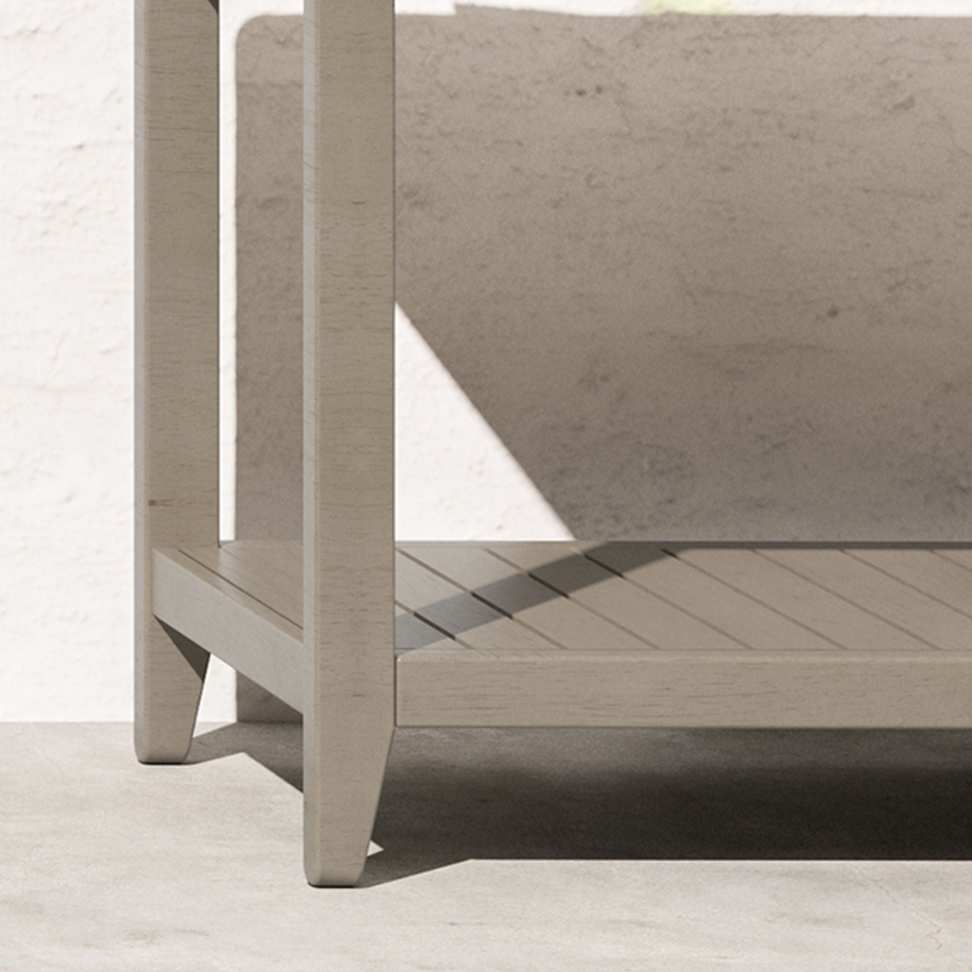 Sustain - Outdoor Sofa Table - Gray