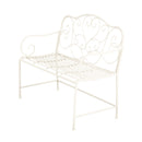 Sunnydaze - Outdoor Garden Bench - Matte White