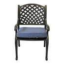 Round 4 Person 51.97" Long Dining Set With Cushions