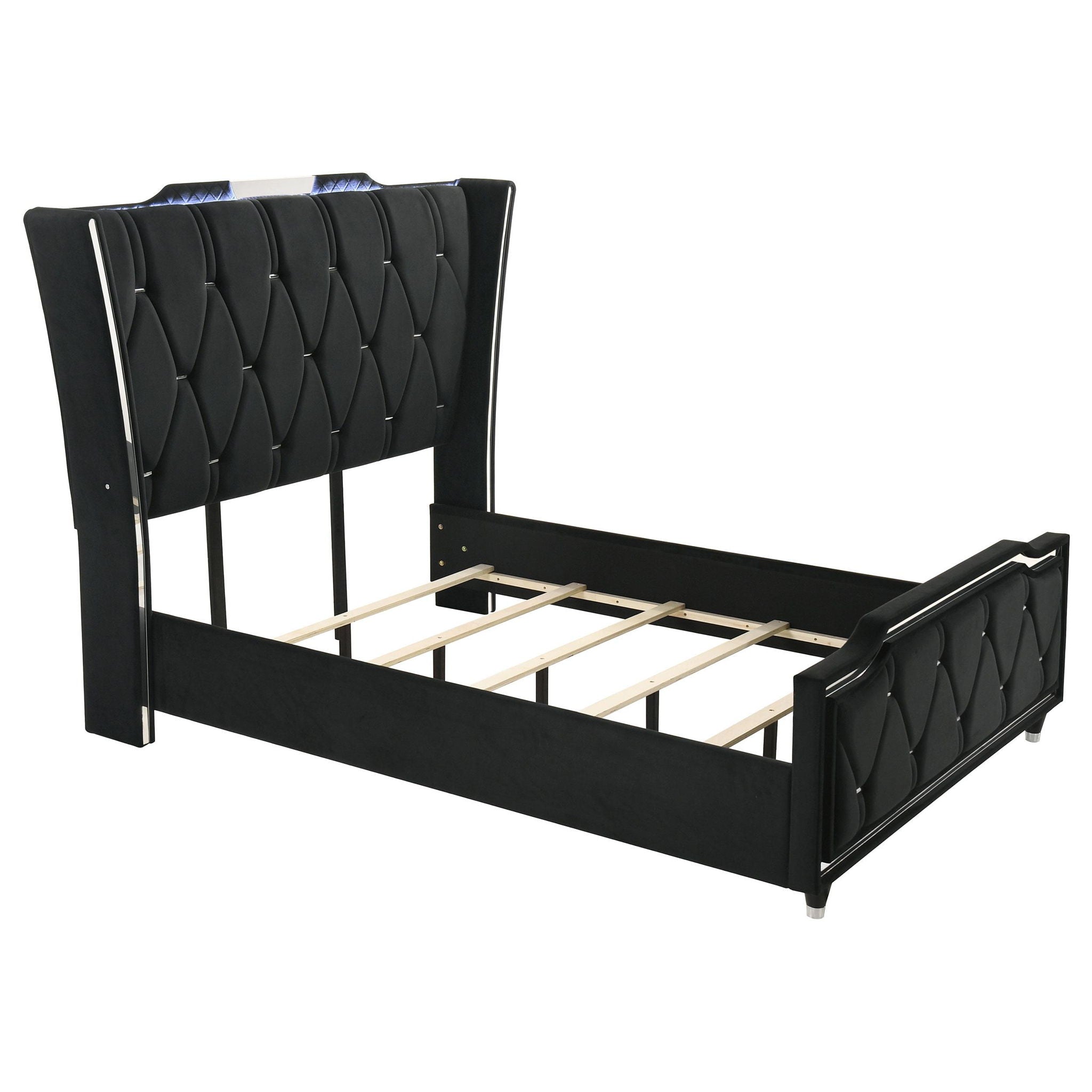 Lorient 4-piece Queen Bedroom Set Black