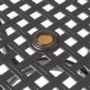 Arch Mesh Dining Table With Lightweight Frame - Black