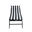 Outdoor Lounge Chairs (Set of 2), Cushion Replacement Patio Funiture Seat Cushion Chaise Lounge Cushion - Black / White