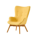 Mid Century Modern Arm Chairs For Living Room - Yellow