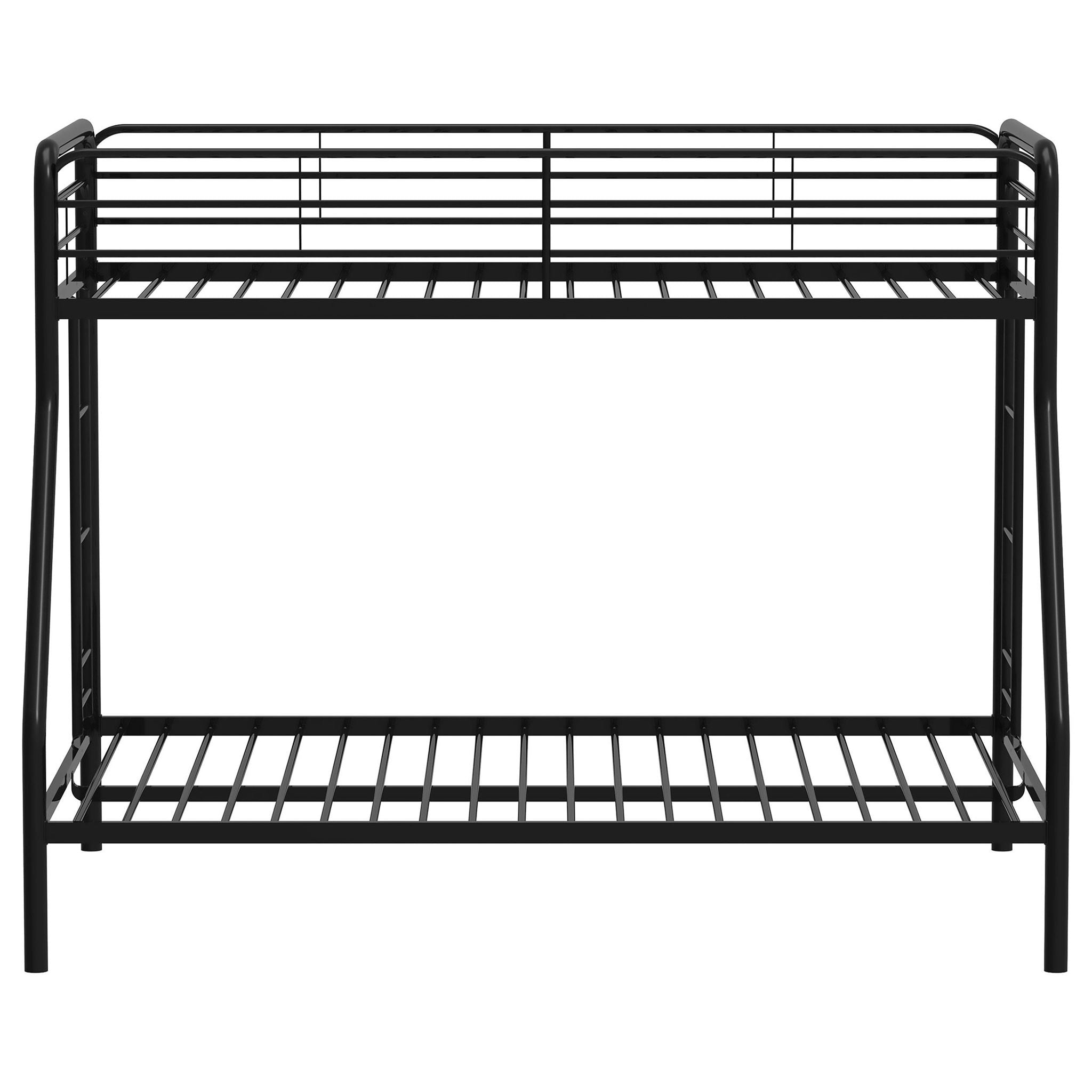 Carson Metal Twin Over Full Bunk Bed Glossy Black