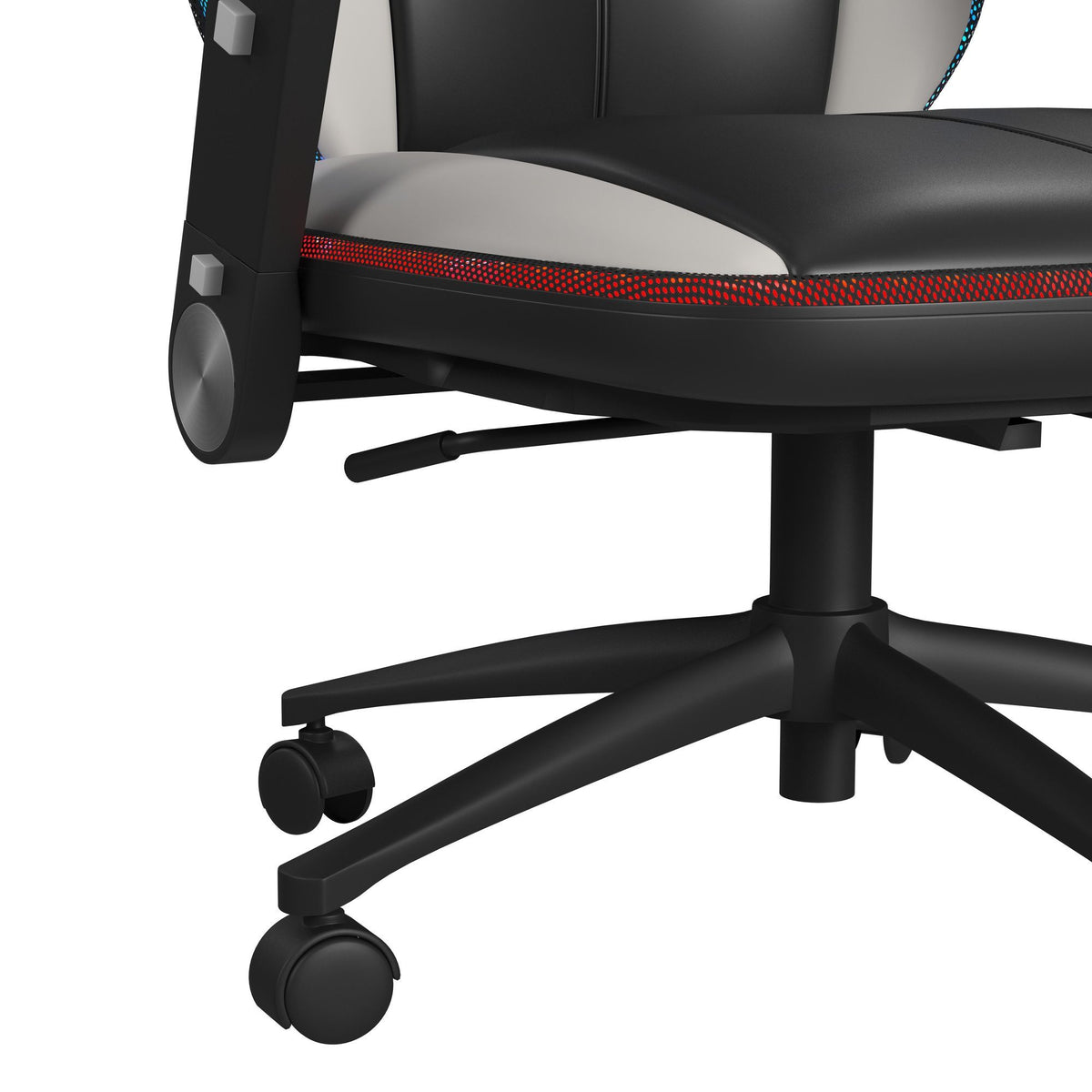 Rollins Gaming Chair With LED And Speaker in Black by Elements International, view 3