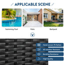 Outdoor Sunbed With Adjustable Canopy, Daybed With Pillows, Double Lounge, PE Rattan Daybed