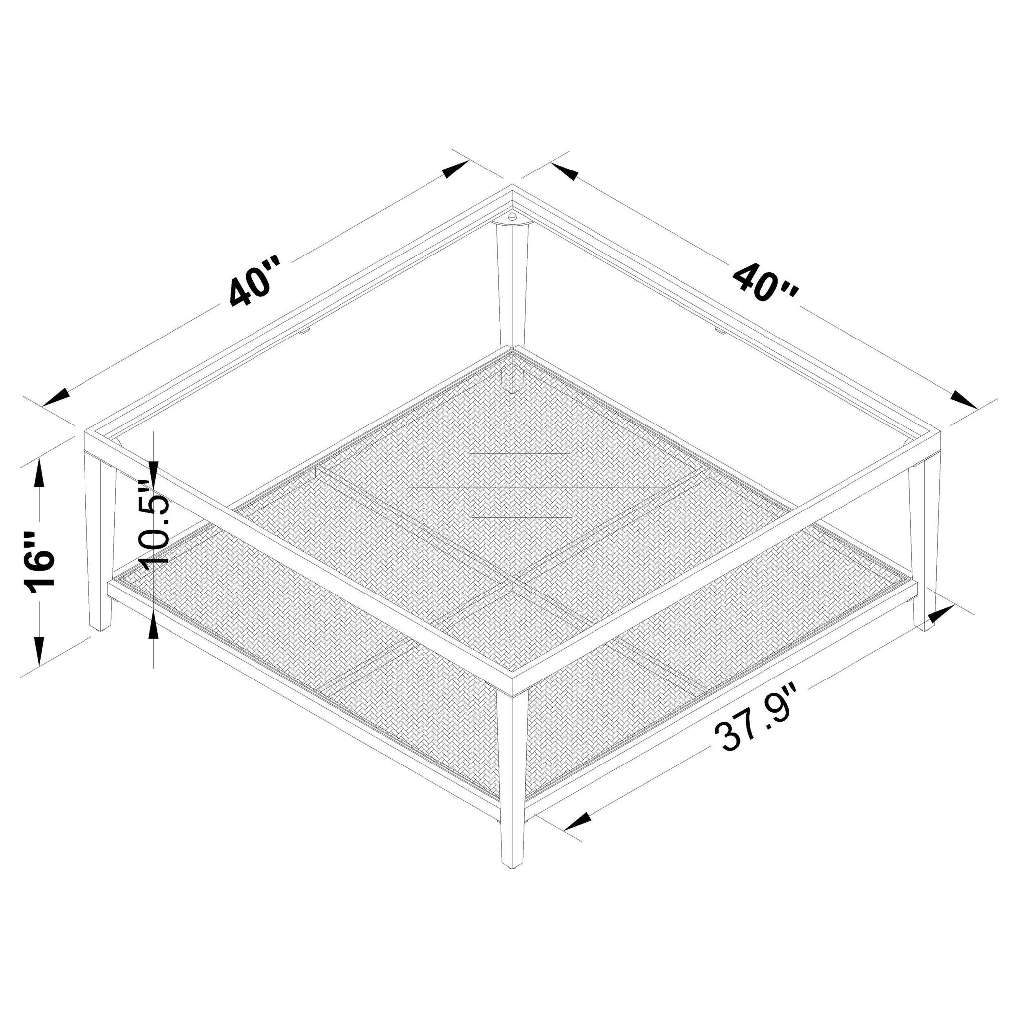 Amherst 3-piece Coffee and End Table Set Black