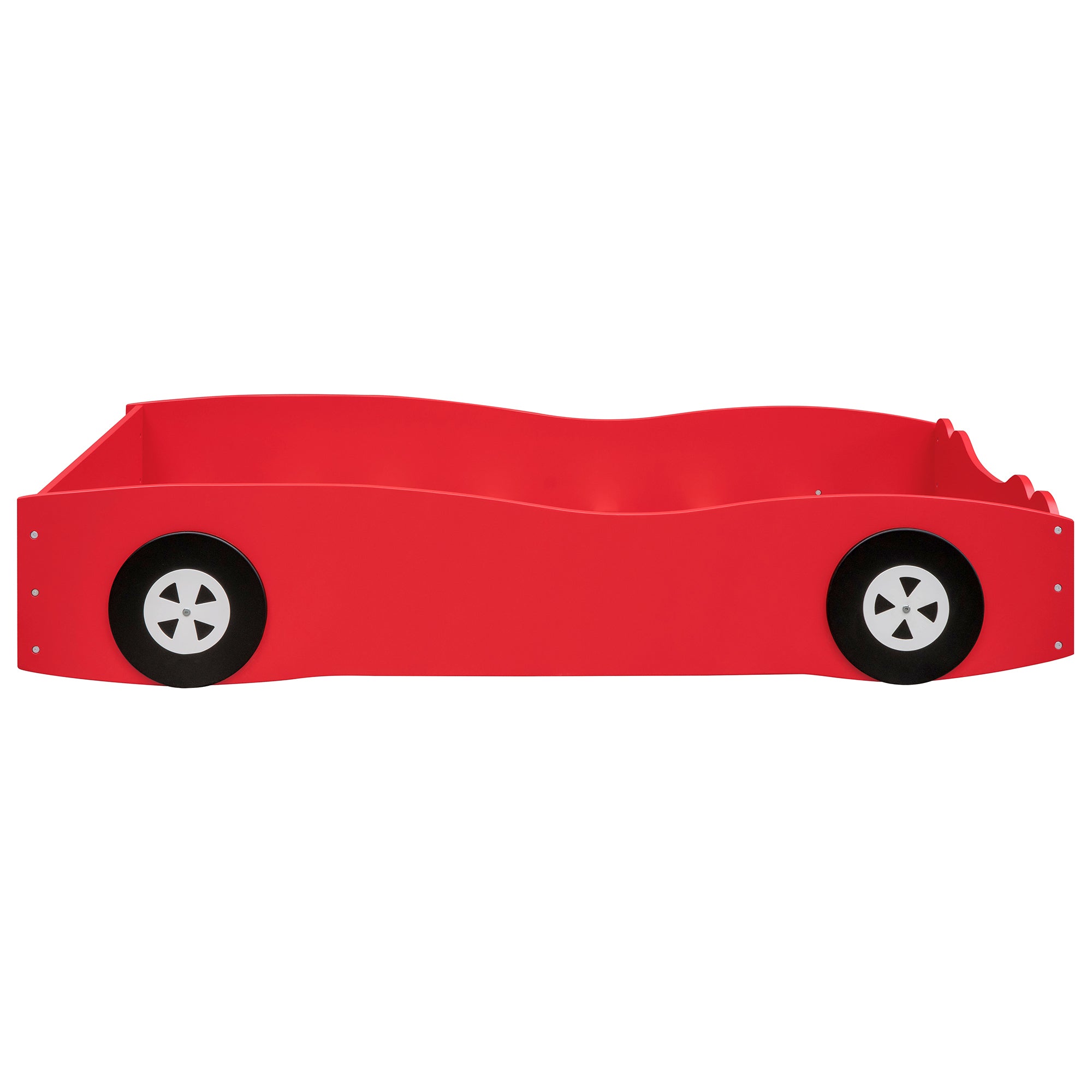 Twin Size Car-Shaped Platform Bed, Red - Atlantic Fine Furniture Melbourne FL