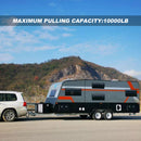 Alu - Adjustable Trailer Drop Hitch 2" Receiver 8" Adjustable - Silver