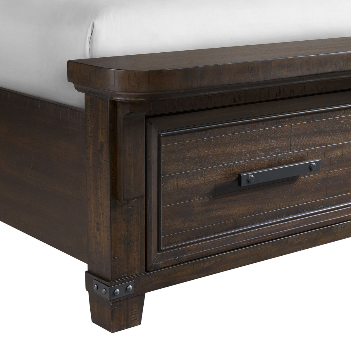 Colorado City Storage Bed in Dark Brown by Elements International, view 2