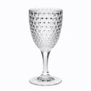 Diamond Cut Plastic Wine Glasses (Set of 4)