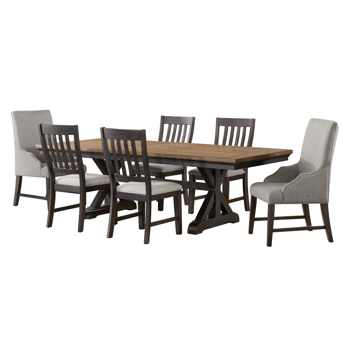 Montrose Standard Height Dining Set in Dark Brown by Elements International, view 2