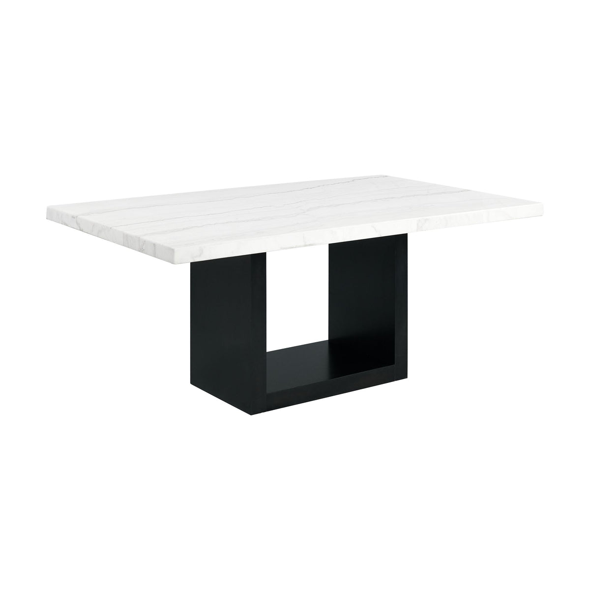 Valentino Dining Table in White by Elements International, view 2