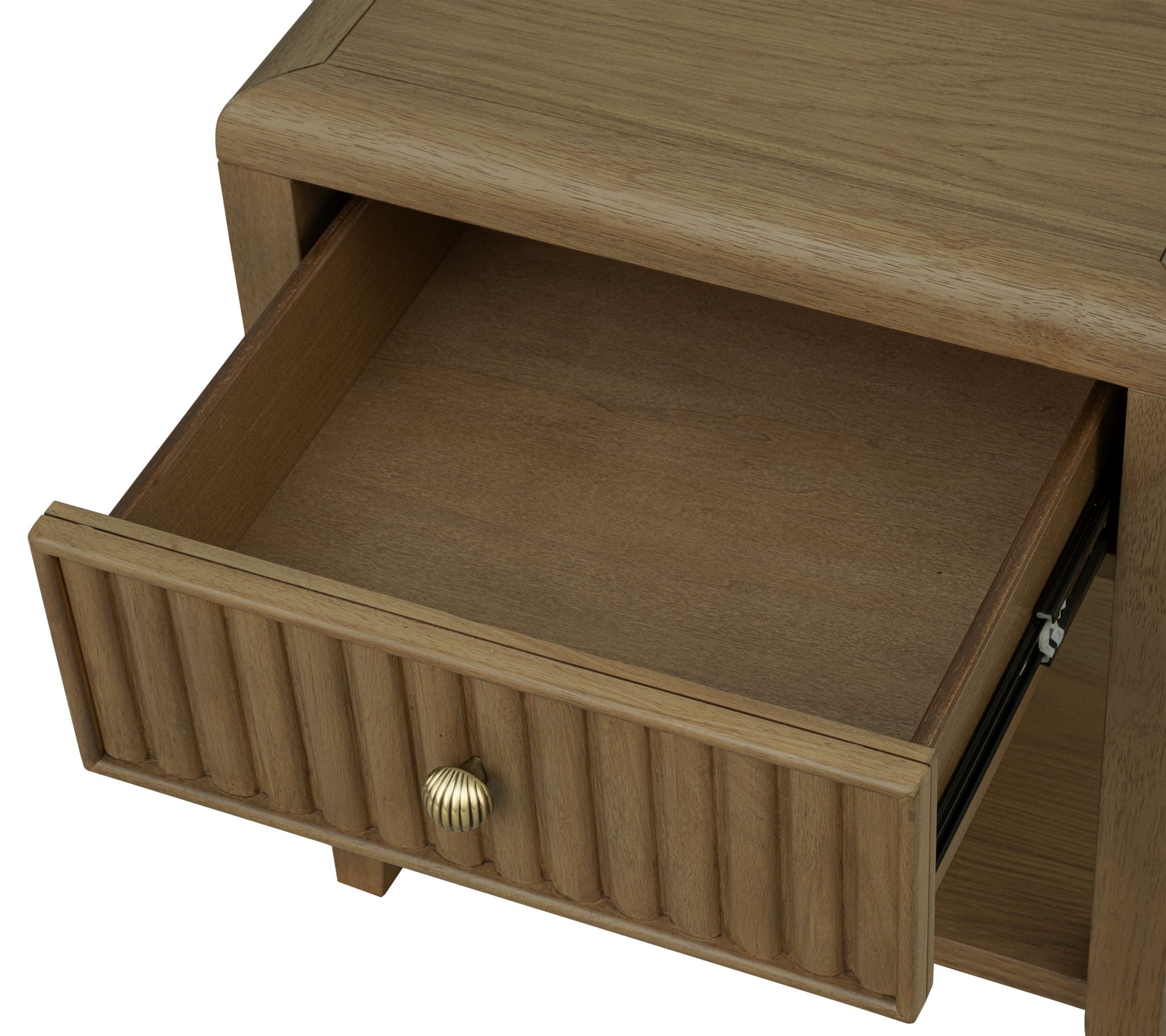 Reed - Chairside Table - Driftwood Oak