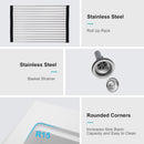 Quartz Kitchen Sink 30" X 22" Granite Composite Workstation Drop In Sink - White