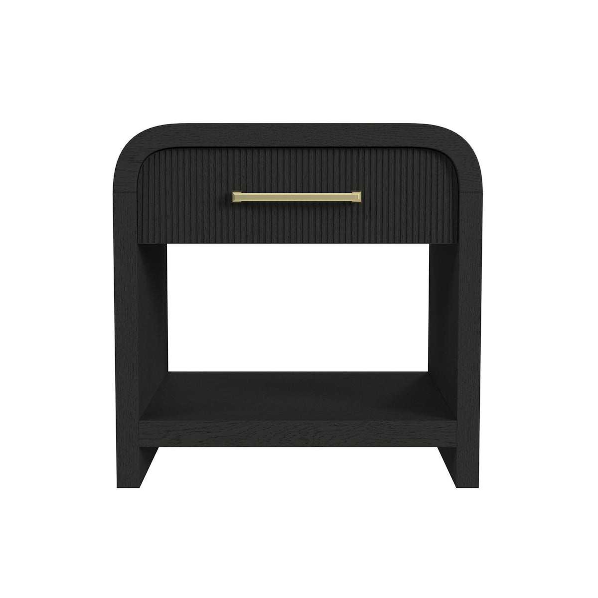 Ridgemont End Table With USB in Black by Elements International, view 5