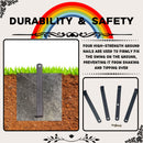 5 In 1 Swing Set With Textilene Swing And Tree Swing Disc Metal Plastic Safe Swing Seat For Outdoor Playground - Blue / Green