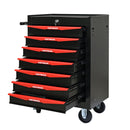 Rolling Metal Tool Chest With Drawers, Steel Storage Cabinet With Ball Bearing Slides
