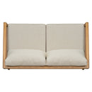 Westin - Outdoor Acacia Wood Loveseat - Teak / Beige