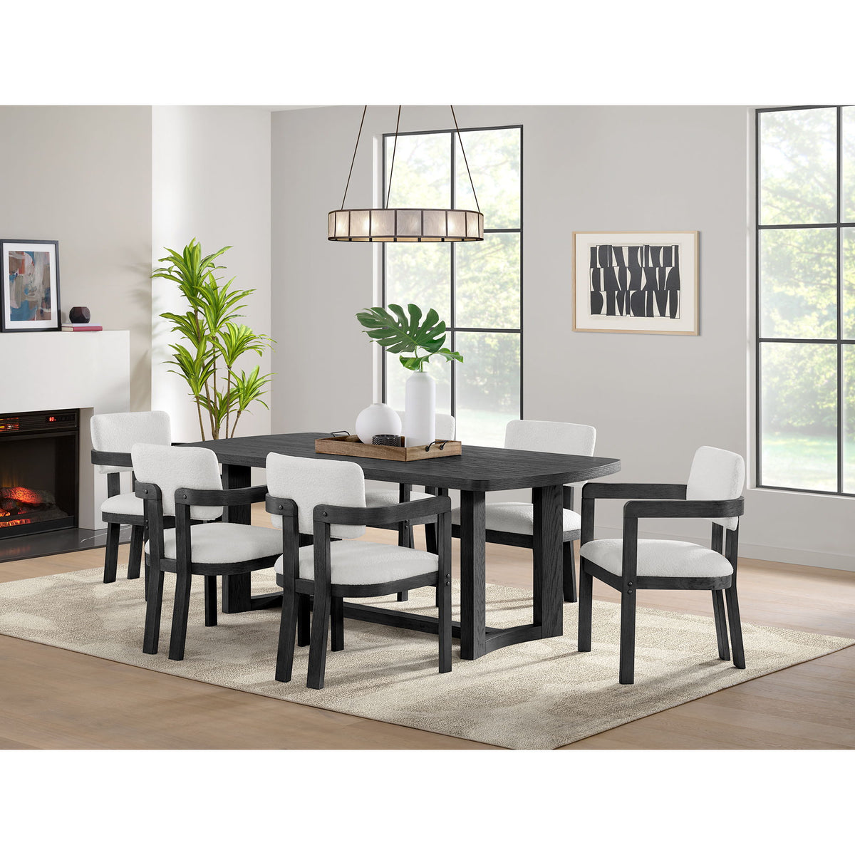 Portland - Arm Chair (Set of 2) - Black