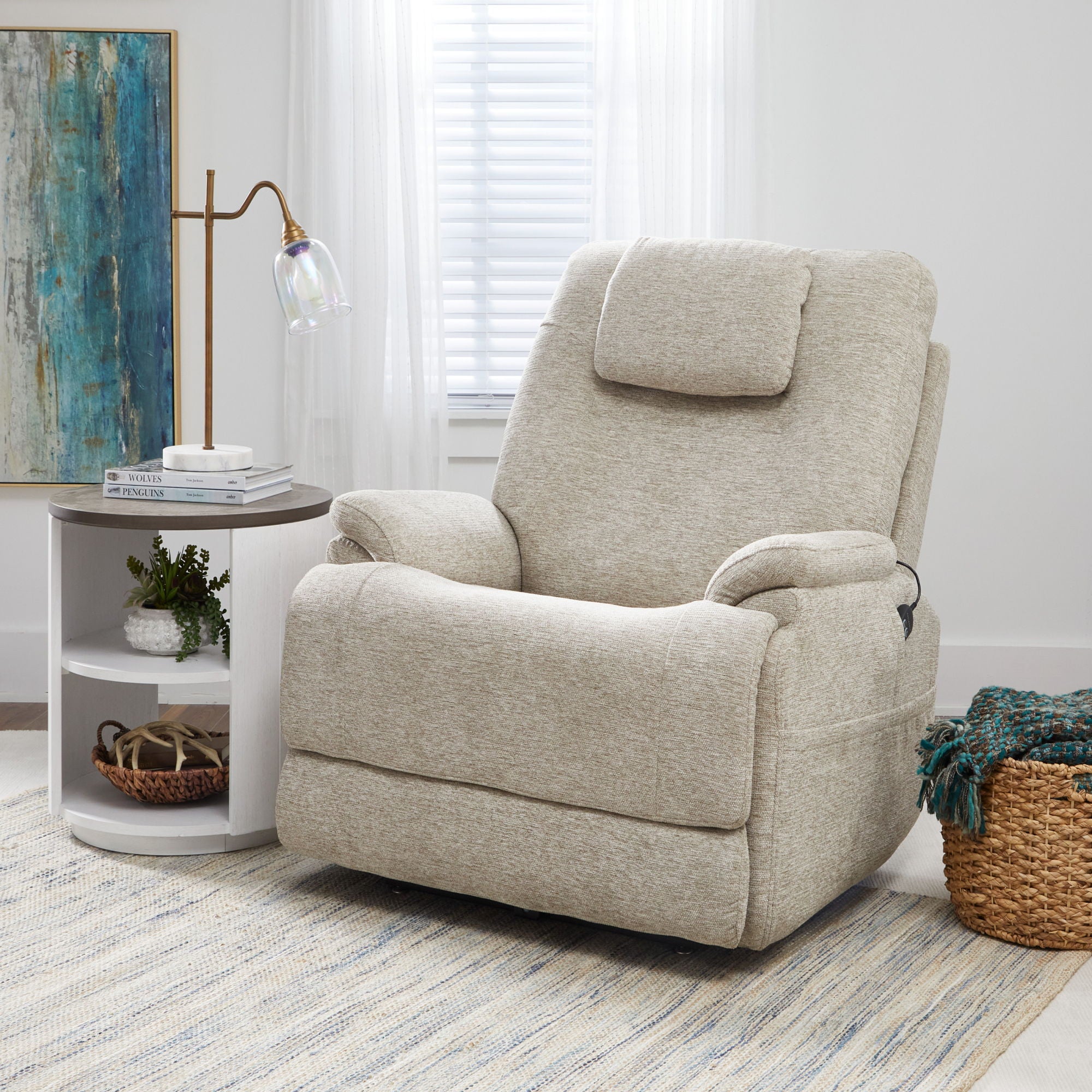 Zecliner Model 2+ - Power Lift Recliner With Power Headrest, Lumbar, Heat & Massage