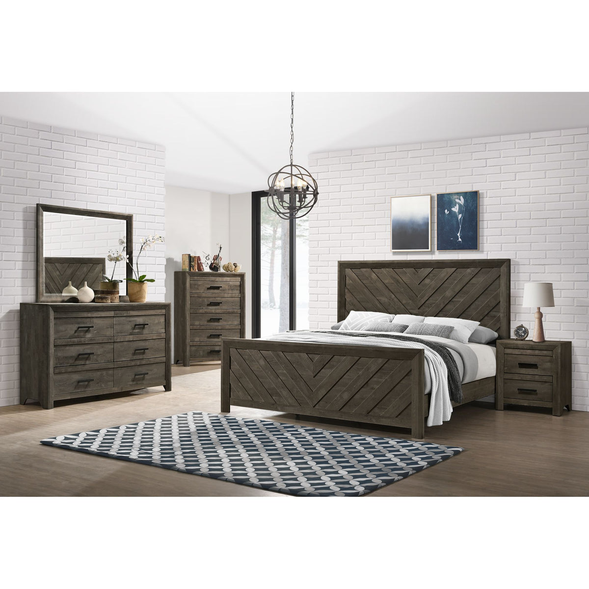 Eleanor Bed in Dark Gray by Elements International, view 13