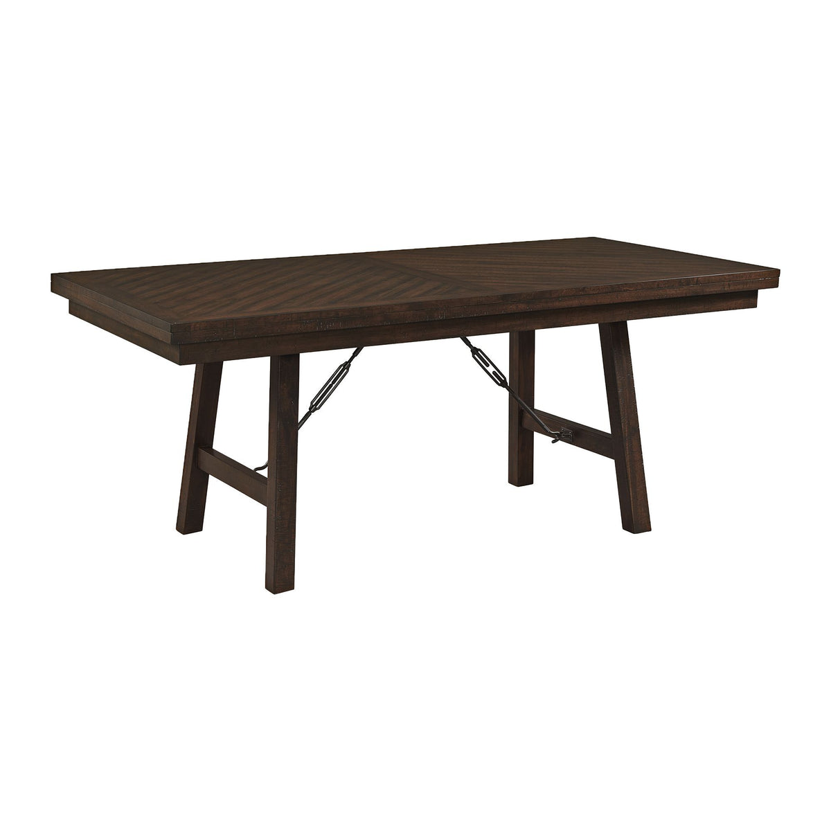 Jax 6 Piece Dining Set (72" Table, Four Chairs And Bench) in Cherry by Elements International, view 6