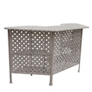 Cast Alumnim Weave Pattern Party Bar Table A - Gray