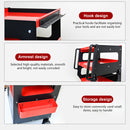 4 Level Multi Purpose Trolley For Diagnostics - Black / Red