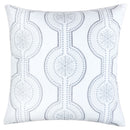 Holiday Throw Pillow With Snowflake Embroidery
