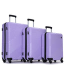 3 Piece Luggage Sets Lightweight Suitcase With Two Hooks, Spinner Wheels,