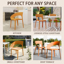 4 Piece Set Of Modern Designed Single Chairs With Folding Square Table